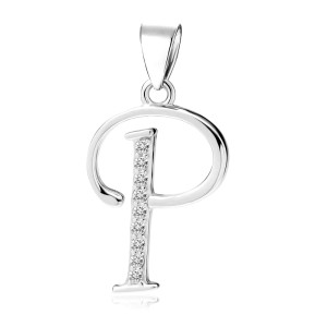 Pandantiv initiala litera P din argint cu pietre DiAmanti LZ0002_P-DIA (Argint 925‰ 0,8 g.) Pandantiv initiala litera P din argint cu pietre DiAmanti LZ0002_P-DIA (Argint 925‰ 0,8 g.)